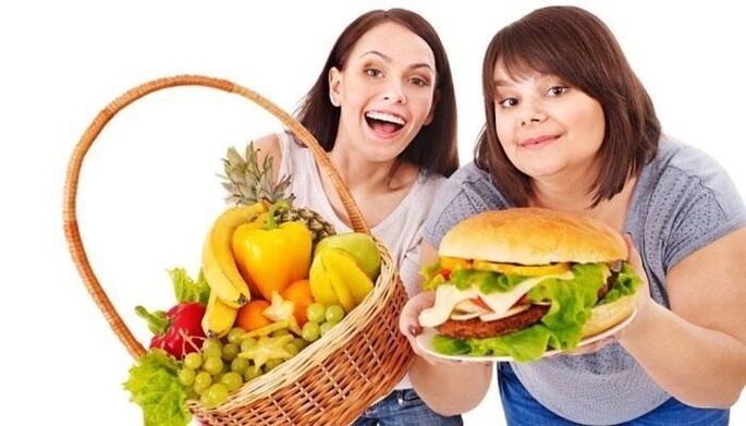 Voor succesvol gewichtsverlies hebben de meisjes hun dieet herzien