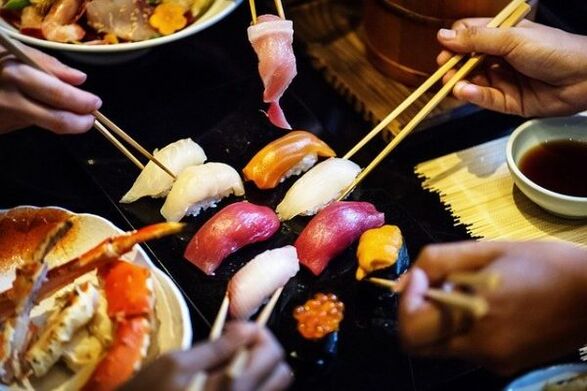 eten op het Japanse dieet