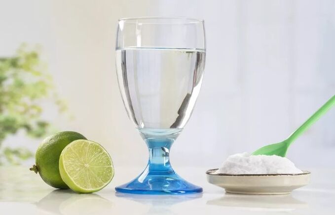 Water met zout en citroen