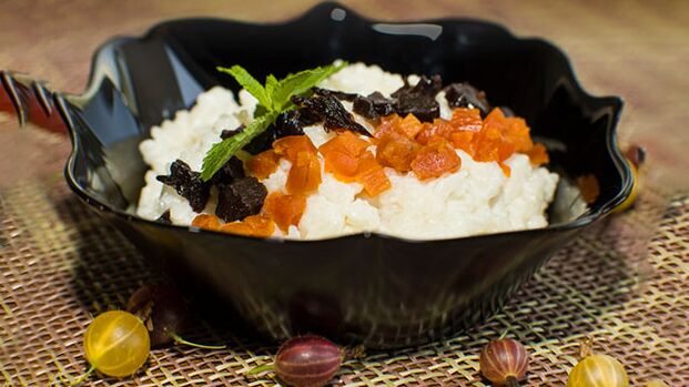 Pap met fruit